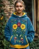 Vintage Ukrainian Floral Embroidered Washed Cozy Hoodie Vintage Ukrainian Floral Embroidered Washed Cozy Hoodie