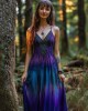 Vintage Celtic Knot Gradient Art Sling Dress Vintage Celtic Knot Gradient Art Sling Dress