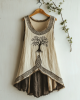 Women's Viking Tree Of Life Celtic Art Linen Sleeveless Top Women's Viking Tree Of Life Celtic Art Linen Sleeveless Top