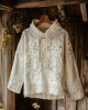 Women's Floral Lace Embroidery Patchwork Art Hoodie Women's Floral Lace Embroidery Patchwork Art Hoodie