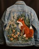 Respect The Locals Fox Floral Embroidered Denim Jacket Respect The Locals Fox Floral Embroidered Denim Jacket