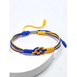 Ukrainian Inspired Braided Bracelet 1