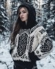 Women's Viking Celtic Knot Vintage Pocket Hooded Sweater Women's Viking Celtic Knot Vintage Pocket Hooded Sweater
