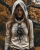 Women's Tribal Viking Totem Casual Hoodie