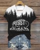 Resist Alt Us National Park Buffalo Forest Contrast T Shirt Resist Alt Us National Park Buffalo Forest Contrast T Shirt