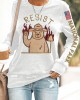 Women's Protect Our National Parks Print Round Neck Sweatshirt Women's Protect Our National Parks Print Round Neck Sweatshirt