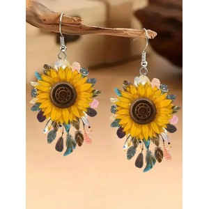 Ukraine Hopeful Sunflower Earrings