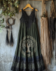 Vintage Tribal Celtic Knot Life Of Tree Lace Patchwork Art Linen Tank Dress Vintage Tribal Celtic Knot Life Of Tree Lace Patchwork Art Linen Tank Dress