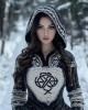 Women's Tribal Style Jacquard Cozy Knit Hooded Sweater Women's Tribal Style Jacquard Cozy Knit Hooded Sweater