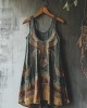 Viking Mystery Vintage Totem Linen Tank Dress Viking Mystery Vintage Totem Linen Tank Dress