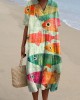 Women's Holiday Series Art Fish Pattern Pattern Casual Flowy Midi Dress Women's Holiday Series Art Fish Pattern Pattern Casual Flowy Midi Dress
