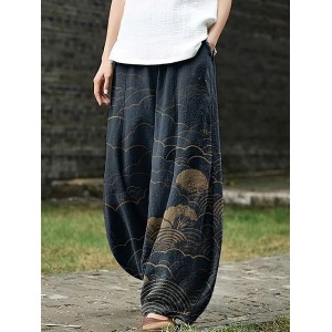 Women'S Japanese Art Loose Casual Pants