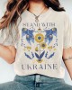 Retro Stand With Ukraine Pattern Casual T Shirt Retro Stand With Ukraine Pattern Casual T Shirt