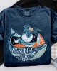 Respect The Locals Ocean Whale Embroidered Cozy T Shirt