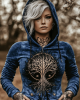 Vintage Mystical Tribal Tree Of Life Printed Women's Zip Hoodie Jacket Vintage Mystical Tribal Tree Of Life Printed Women's Zip Hoodie Jacket