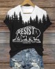 Resist Alt Us National Park Buffalo Forest Contrast T Shirt Resist Alt Us National Park Buffalo Forest Contrast T Shirt