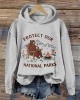 Protect Our National Parks Embroidered Vintage Cozy Hoodie Protect Our National Parks Embroidered Vintage Cozy Hoodie