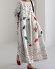 Fish Printed Loose Midi Dress