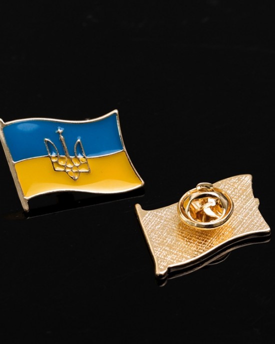 Ukrainian Flag Pin Ukrainian Flag Pin