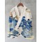 An Evening View Of Fuji Art Fleece Kimono Cardigan