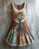 Viking Tree Of Life Lace Art Linen Tank Dress Viking Tree Of Life Lace Art Linen Tank Dress