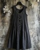 Vintage Viking Celtic Knot Patchwork Linen Tank Dress Vintage Viking Celtic Knot Patchwork Linen Tank Dress