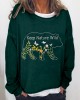 Keep Nature Wild Floral Bear Embroidered Comfy T Shirt Keep Nature Wild Floral Bear Embroidered Comfy T Shirt