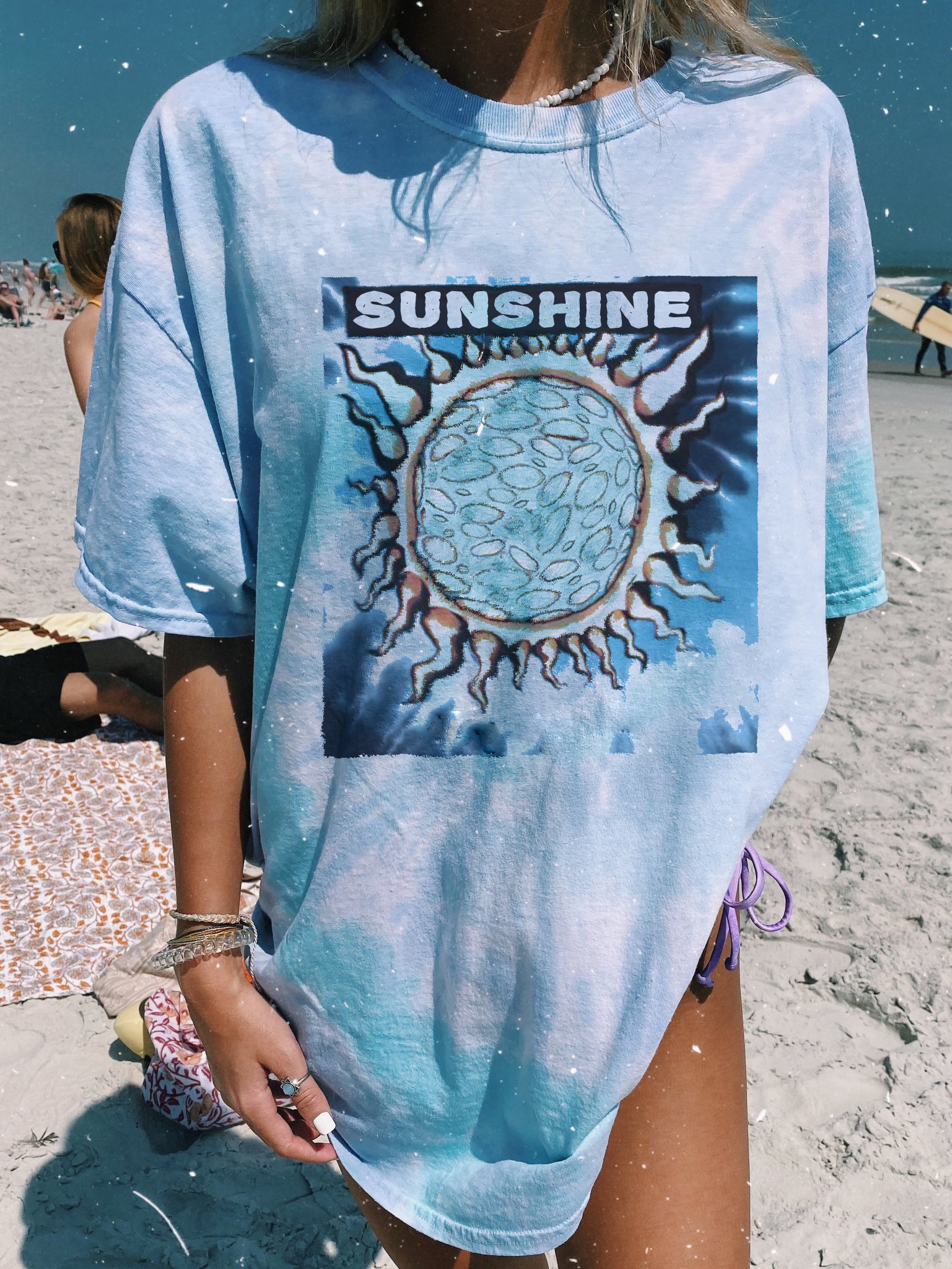 Graffiti letter printed short sleeved T-shirt loose and trendy on the street HF2306-01-02 Graffiti letter printed short sleeved T-shirt loose and trendy on the street HF2306-01-02