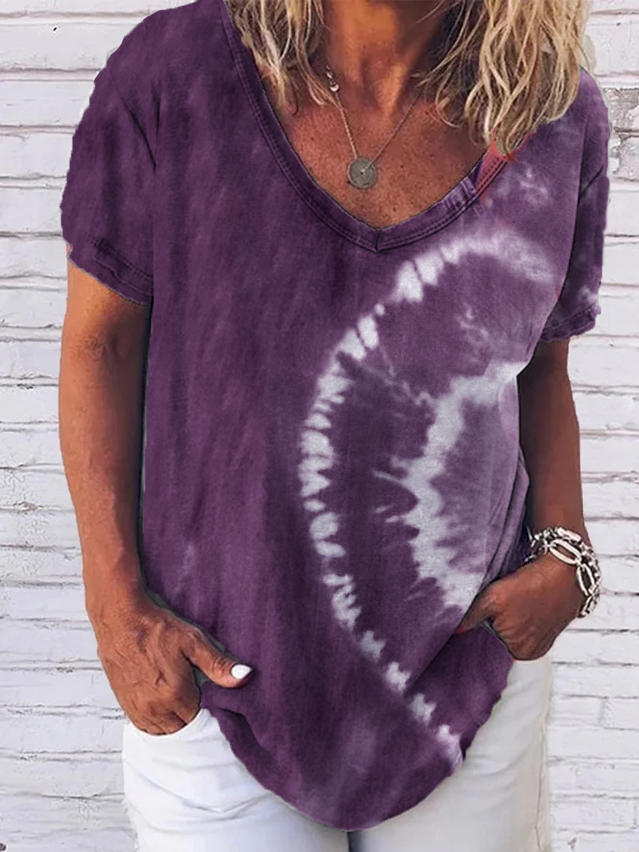 Fashion Women's T-shirt 3d Floral Print ops Tees V Neck Shor HF2415-04-03 Fashion Women's T-shirt 3d Floral Print ops Tees V Neck Shor HF2415-04-03