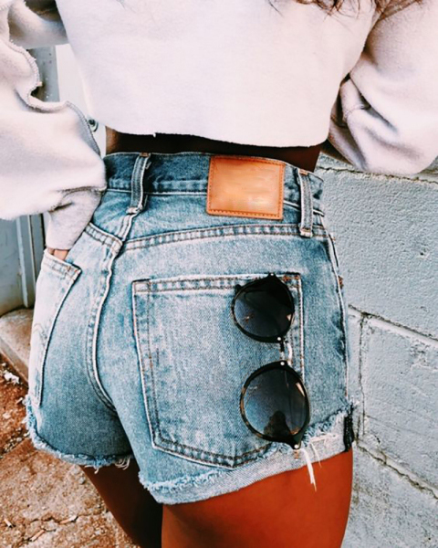 Fashionable short women's jeans  HE1611-04-02 Fashionable short women's jeans  HE1611-04-02