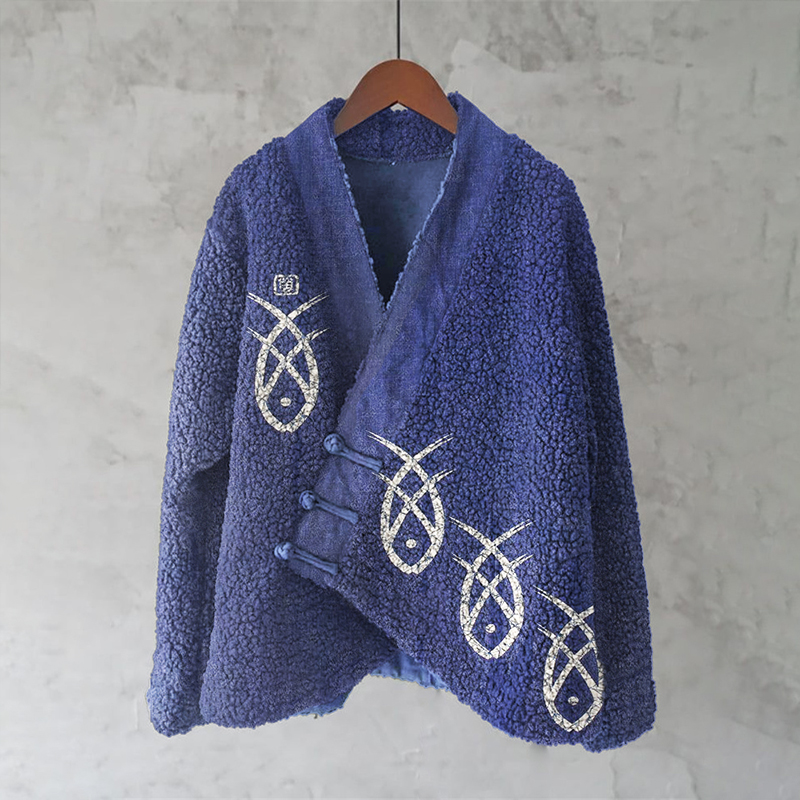 Japanese Fish Pattern Women's Kimono Japanese Fish Pattern Women's Kimono