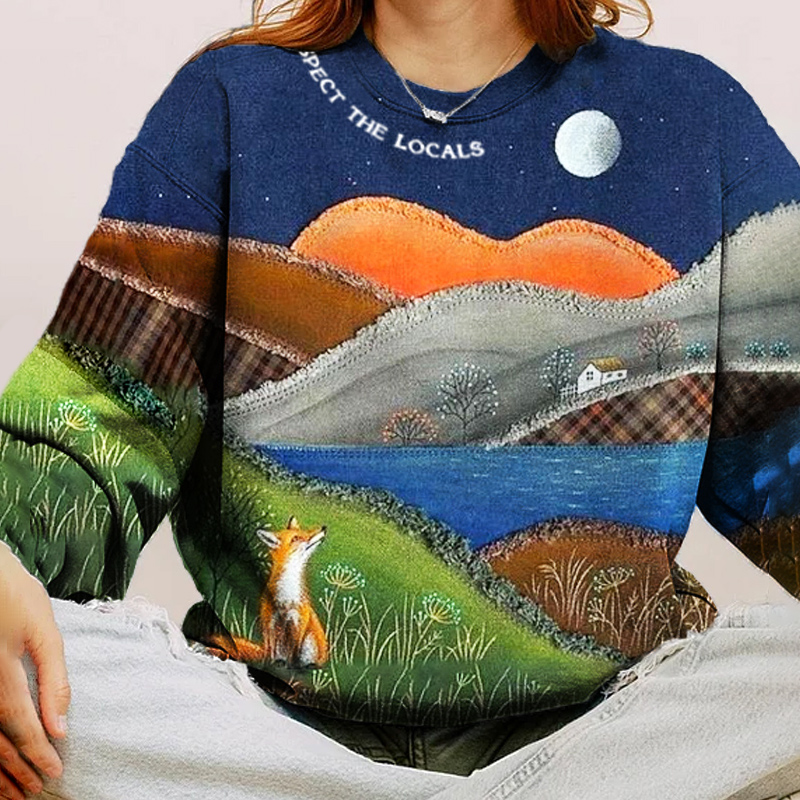 Protect Forest Animals Awareness Vintage Women's Sweatshirt Protect Forest Animals Awareness Vintage Women's Sweatshirt
